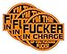 Fker In Charge of You Hard Hat Sticker | Motorcycle Helmet Decal Label Lunch Tool Box Rude Funny Gag