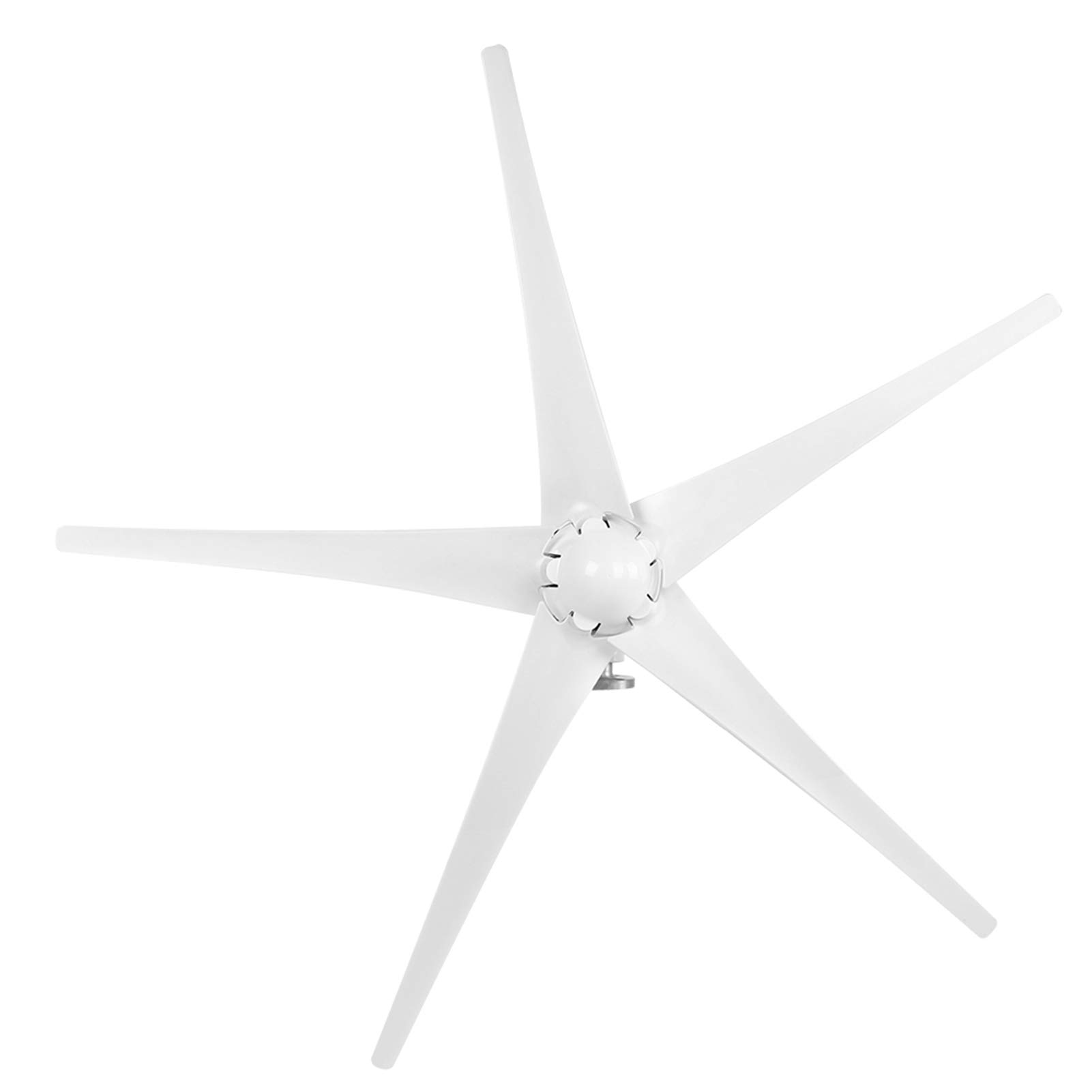 FTVOGUE Kleiner Windgenerator, 800 W, 5-Schneider-Windturbinen-Kit mit Nylonfaserblättern für Wohnmobil, Solarenergie, Heimwerker, 12 V, Niedrige Startgeschwindigkeit (48V)