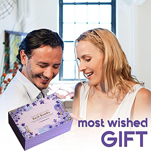 Bath Bombs Gift Set - The Best Ultra Bubble Fizzies With Natural Dead Sea Salt Cocoa And Shea Essential Oils, 6 X 4.1 Oz, The Best Birthday Gift Idea For Her/Him, Wife, Girlfriend, Women #TOP5