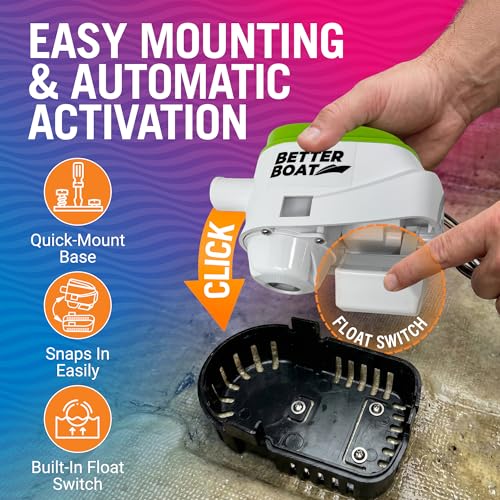 Image of Automatic Bilge Pump 750 GPH 12V with Built-In Float Switch, 3 /4 Inch