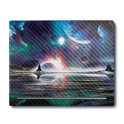 MightySkins Carbon Fiber Skin Compatible With Alienware X16 R1 (2023) Full Wrap Kit - Space Horizon | Protective, Durable Textured Carbon Fiber Finish | Easy To Apply & Change Styles | Made in the USA