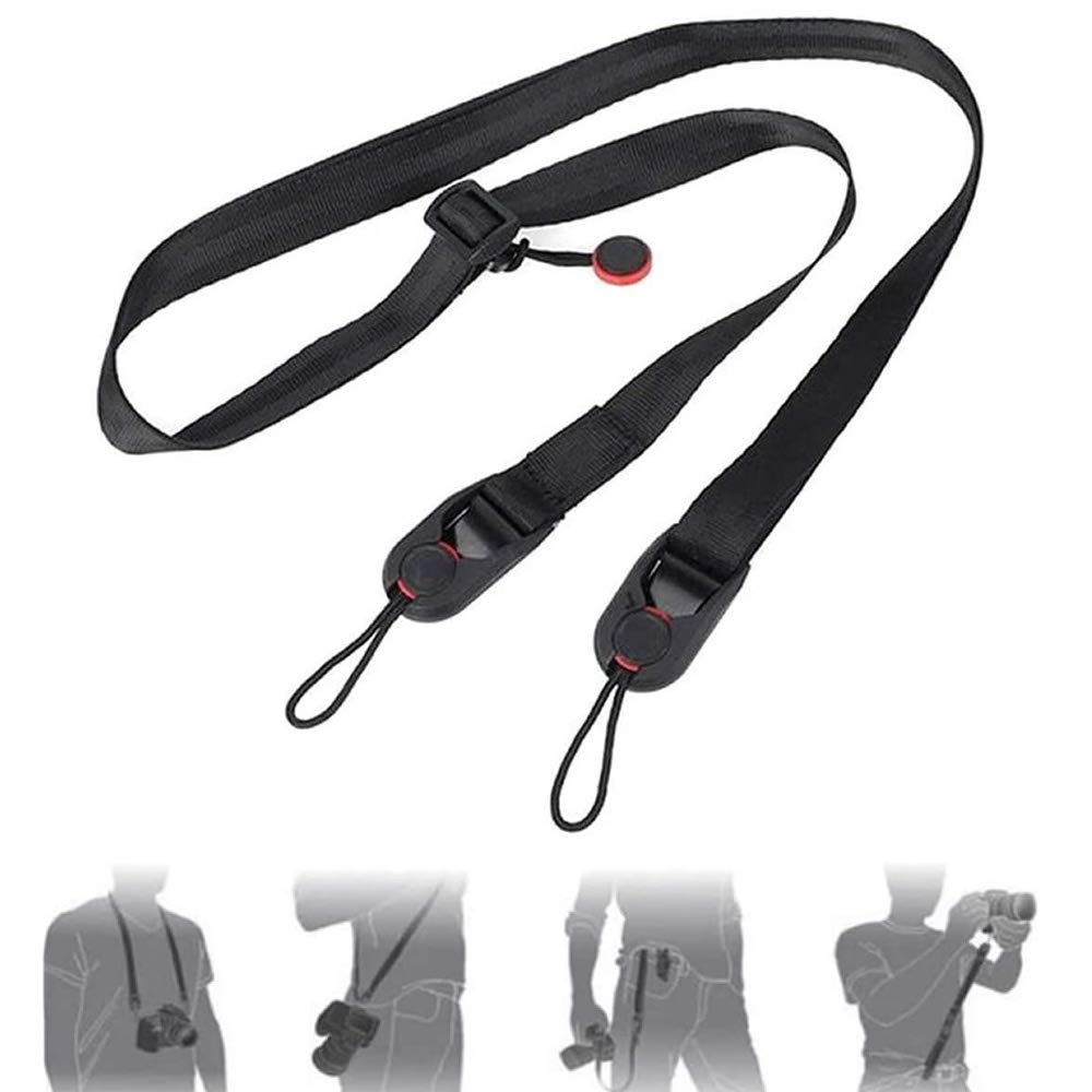 FgofhFuQuick Release DSLR Adjustable Camera Cuff Hand Strap Belt Bracelet Sling Shoulder Strap Compatible with Video Camcorder Nikon/Canon/Sony/Panasonic/SLR/Digital Cameras