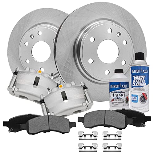 Image of Detroit Axle - Front Complete Brake Kit for 2007-2016 Chevrolet Traverse