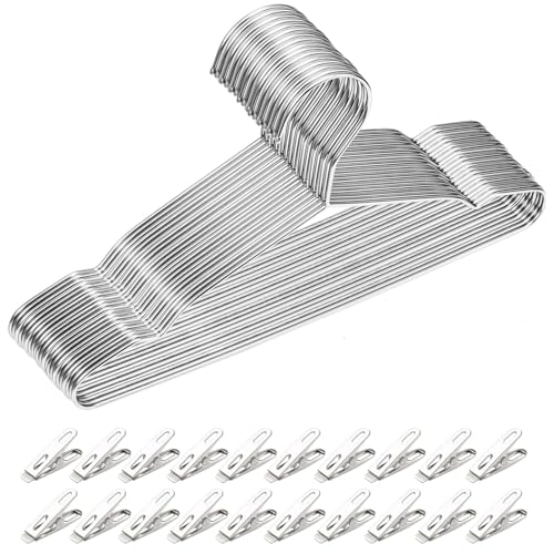 Consejos para Comprar Gancho ropa . 41 VASA NAMA Perchas Ganchos para Ropa de Acero Inoxidable, Perchas de Ropa, Percha Sólida 42 CM Perchas de Alambre de Metal Fuerte de Acero Antideslizantes, Apto para Todo Tipo de...