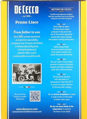 DE CECCO PASTA Lisce Penne Pasta, 16 OZ