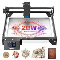 【20000mW High Output Power】Longer Ray5 20000mW laser engraving machine is equipped with a robust 20000mW laser module, capable of single-pass cutting through 0.59"/15mm pine wood, 0.002"/0.05mm stainless steel, and 0.31"/8mm acrylic. It can even achi...