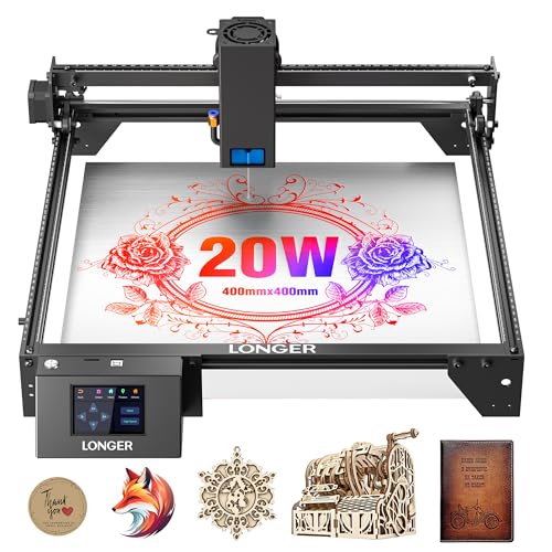 LONGER RAY5 Laser Engraver 20000mW Laser Cutter 130W CNC Laser Cutter with 3.5'Touch Screen Laser...