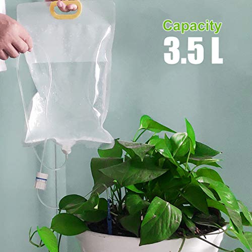 AFLIFLI Drip Irrigation Bag, Automatic Watering System for 30 Days Self Automatic Drip Irrigation Kit with Slow Release Control, Irrigation Device, Plant Watering for Indoor Plants Pack of 2 - Image 4