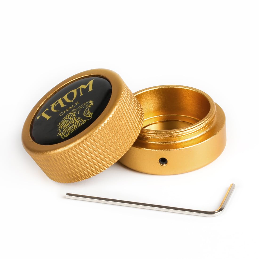 YEUEK TAOM Pool Chalk Holder Round Shaped Practical Tool Billiards Accessories Magnetic Mini Chalk Tip Case Container Round Box Billiards — image 1