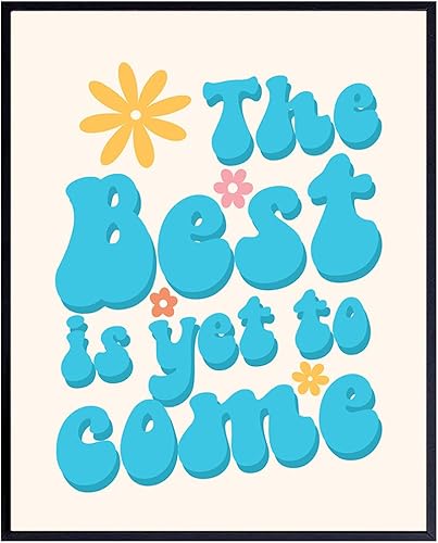 Citas inspiradoras retro vintage para mujer, decoración de pared de moda de los años 70, póster motivacional de decoración de habitación hippy,