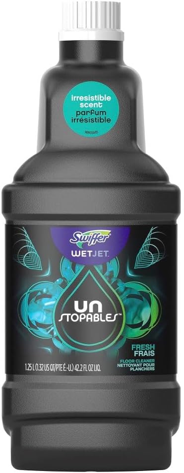 WetJet Unstopables Refill Solution for Floor Cleaning, Fresh Scent, 1.25 Liters