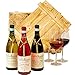 Geschenkset Abruzzo | Weinset mit Holzkiste und 3 ausgezeichneten Weinen (Rot, Weiß, Rosé) aus Italien | Wein Geschenk Korb gefüllt für Weinliebhaber | Italienische Geschenkbox für Frauen & Männer