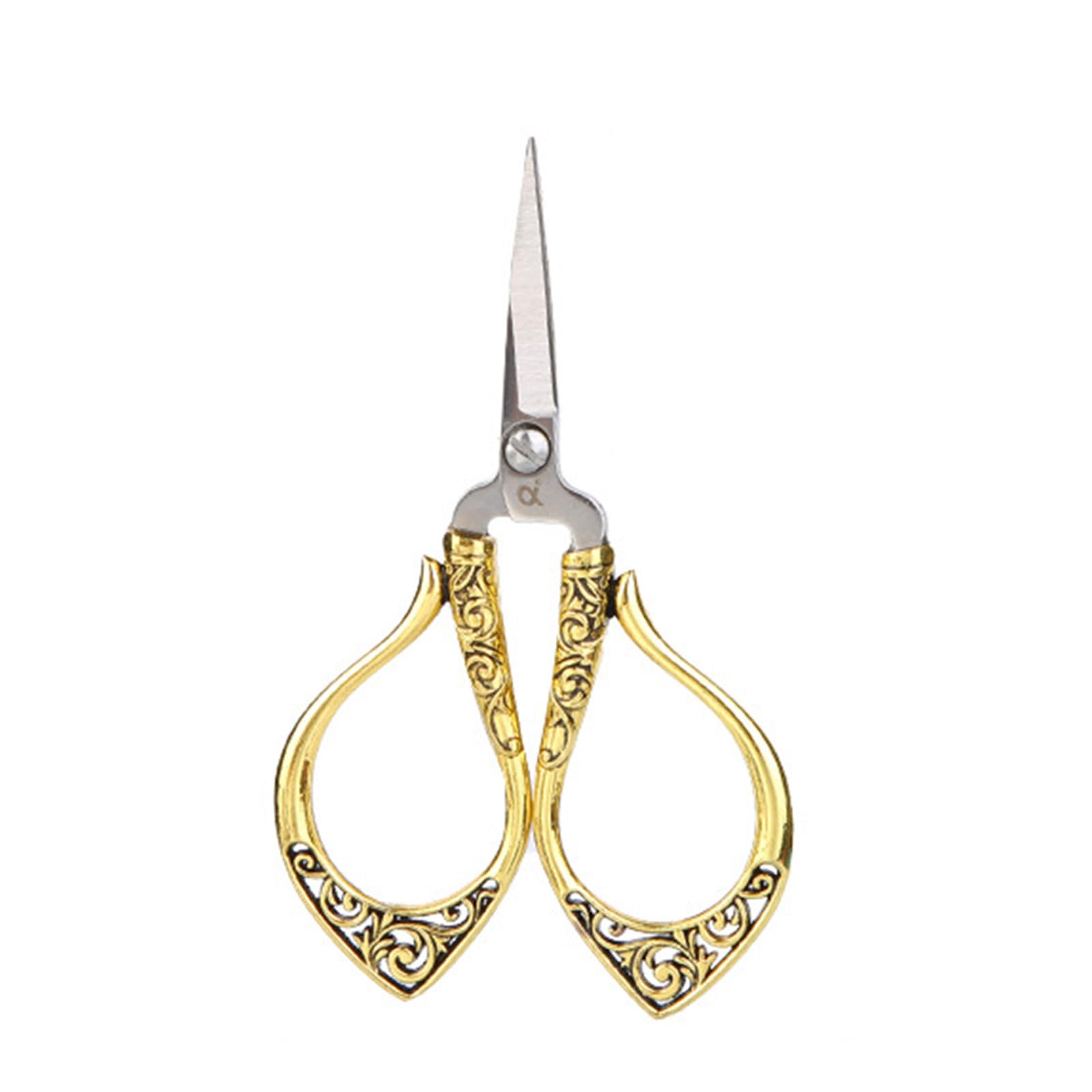 Tsophreniq Embroidery Scissors Multi-functional Stainless Steel Sewing Embroidery Scissors for Women Needleworks Sewing with Cover for Fabric Cutting Vintage with Case