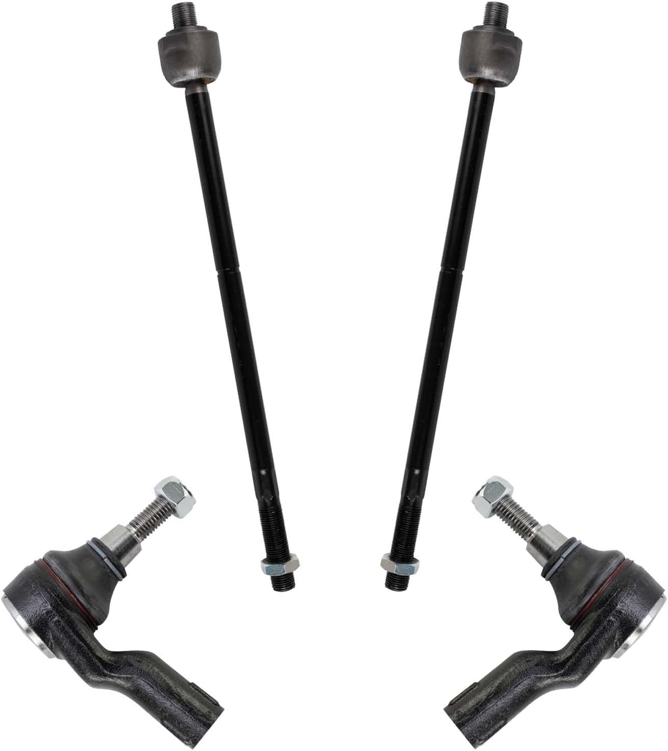 TRQ Front Inner & Outer Tie Rod Kit Set for Land Rover LR3 New