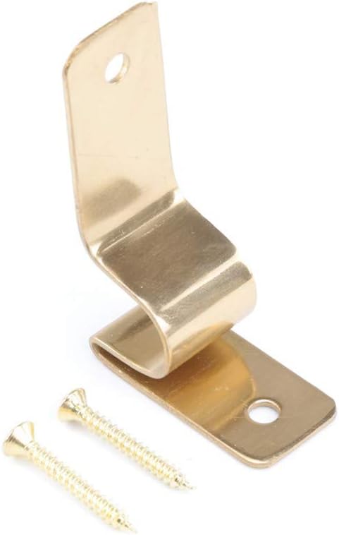 Carpet Rod Brackets Bright Solid Brass Stair Runner Rods 2 3/8 Inch X 3/4 Inch Set of 2 Renovator's Supply
