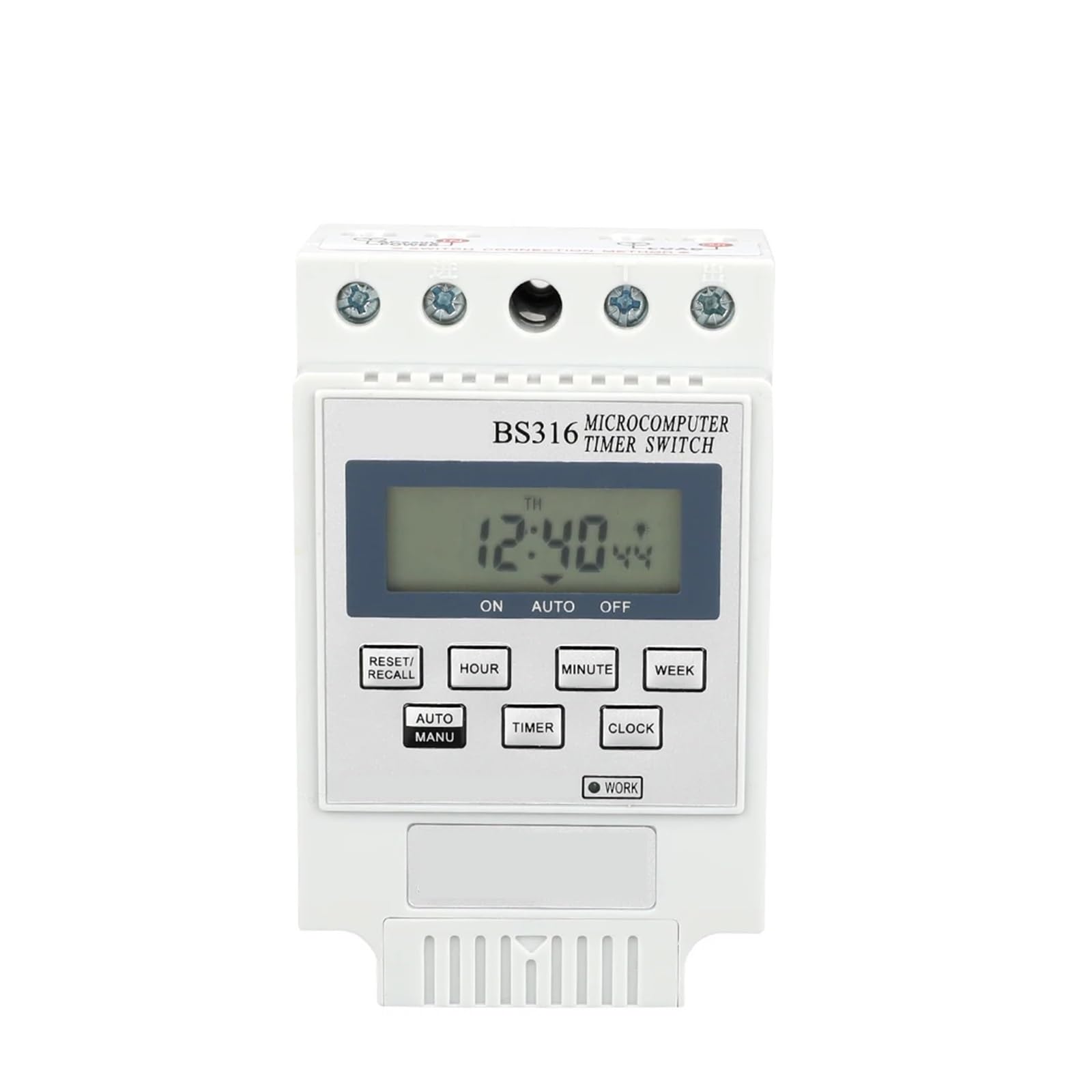 Interruttore orario digitale programmabile, timer settimanale, con 10 volte di accensione/spegnimento al giorno/intervallo di impostazione 'orario settimanale da 1 minuto a 168 ore ( Size : 220v )