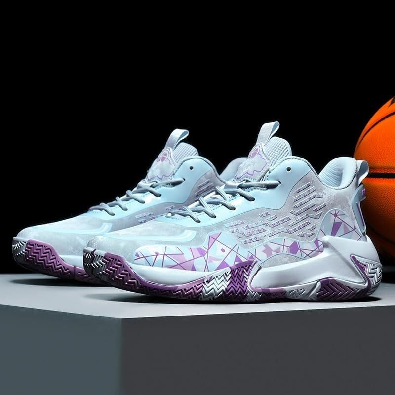 Zapatillas de Baloncesto de Talla Grande for Hombre: Ligeras, duraderas, Modernas y adecuadas for Adolescentes. Botas Deportivas for Interiores y Exteriores.