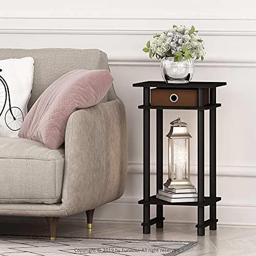 Image of Furinno Turn-N-Tube End Table, 2-Pack, Espresso