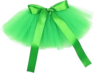 Hohopeti 1pc pet mesh Dress Bowknot pet Apparel cat lace Apparel Patricks Day pet Skirt Dog Outfit Dog Party Garment Puppy Skirt Dog Party Skirt Girls Dress pet Supplies Cats and Dogs