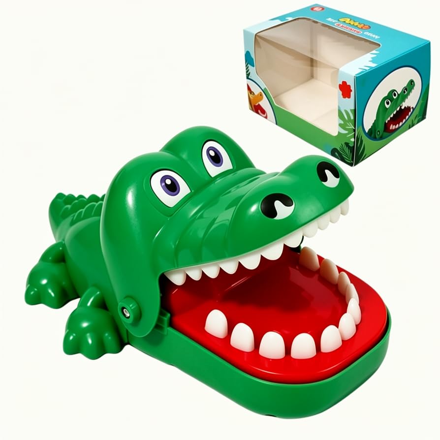 1pcs Classic Crocodile Toy, Crocodile Interactive Biting Action Dental Game, Family Entertainment For Parties, Fine Motor Skill Development Toy , Crocodile Game Play Activity For 2-3 Players