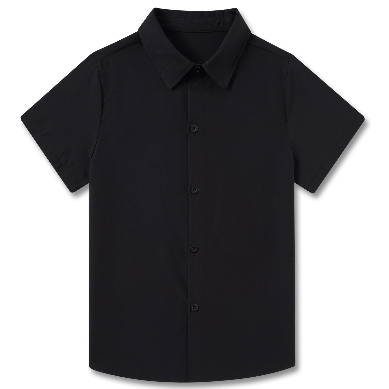 kids4ever Jungen Kurzarm Hemden Button Down Kinderhemd Casual Sommer Freizeithemd für 2–10 Jahre