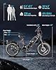 eAhora Juliet Electric Bike for Adults - 1200W Peak 31MPH 48V 60Ah 200Mile Long Range Electric Bike, 20'' Fat Tire Fast Electric Mountain Bike Full Suspension Electric Bicycle #5