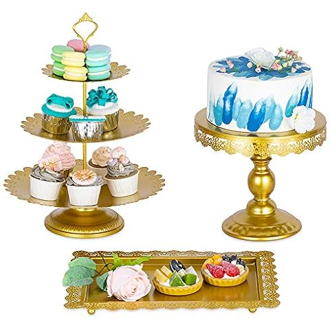 Soporte de Pastel de Metal Antiguo Cover
