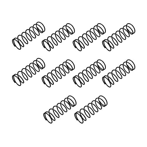 uxcell Ressort de Compression 1.2mm Fil Diamètre, 18mm OD, 50mm Libre Longueur Acier Extension Ressort Noir 10Pcs