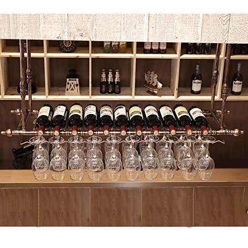 Casiers à vin vintage suspendus pour libérer de l'espace de table - 8