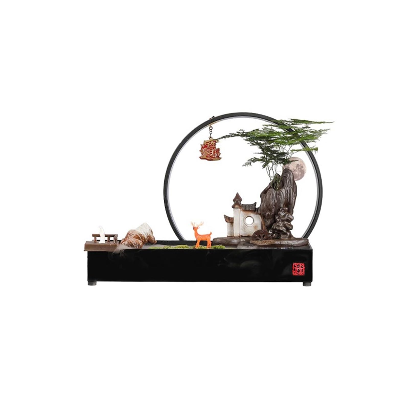 ZTHYSHOZ Tabletop Fountain Waterfall Tabletop Fountain Flowing Water Ornaments Coffee Table Circulating Living Room Decoration