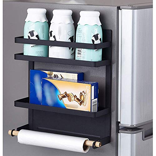 Home Refrigerator Side Rack Refrigerator Rack Refrigerator Side Magnetic Absorption Storage Rack für Gewürze, Gewürze und Gläser