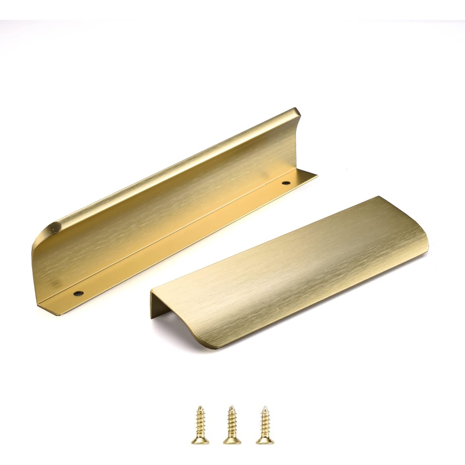 Satanga 5Pack Edge Finger Pull for Cabinets Kitchen