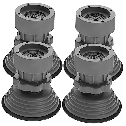 BUGUUYO 4piezas Alfombrillas Antivibración Para Lavadora y Secadora Ajustable Alfombrilla Antideslizante Para Pies Para Duros