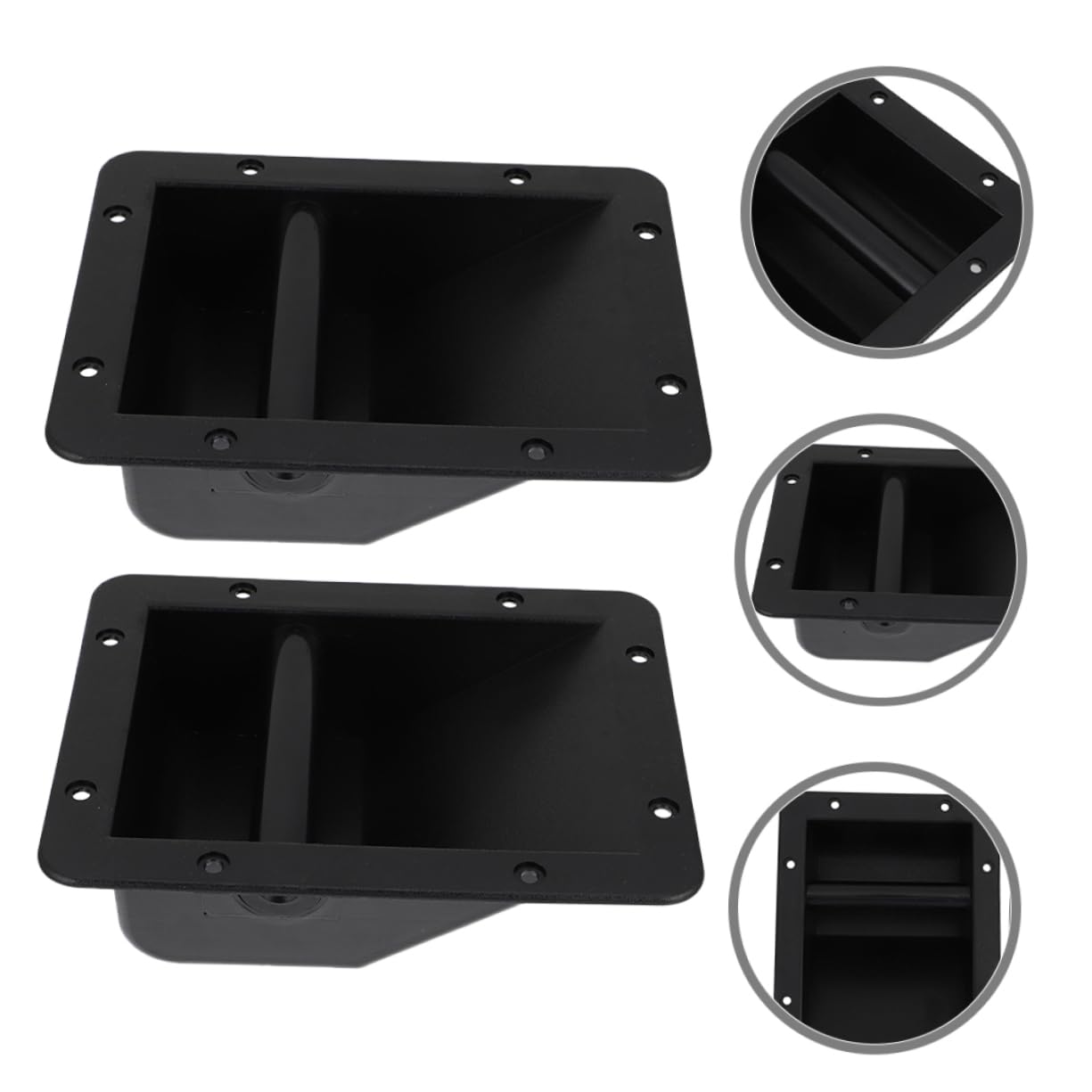 DOITOOL 8pcs Speaker Handle Plastic Grasping Accessory for Easy Carrying of Audio Cabinets and Cases Convenient Installation No Pre-Drilling Required