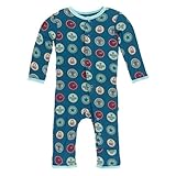 KicKee Pants Little Boys Print Coverall with Snaps - Soda Pop Caps, 12-18 Months