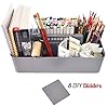 Enjoy Organizer -Large Portable Caddy, DIY Dividers, 8 Compartments, School Office Supplies Home Business Organizer,Portable Basket with Handle Storage Made in USA (4 PACK, Orion Gray) #2