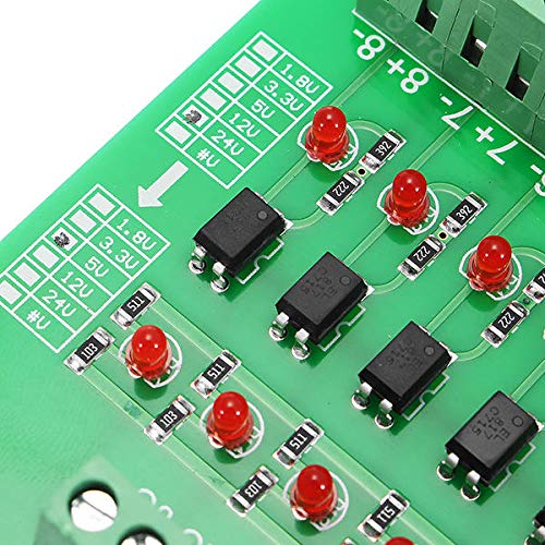 Is Icstation 24V To 5V 8 Channel Plc-Pnp Signal Converter, Optocoupler Isolation Board, Voltage Level Converter Module #TOP4