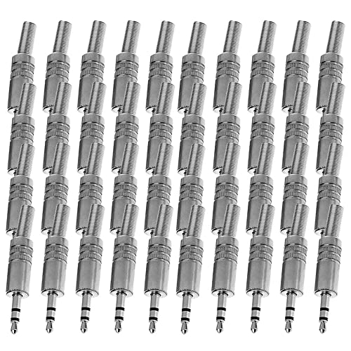 40 PCS 3.5mm 1/8" Stereo Male Audio TRS Jack miniatura 1
