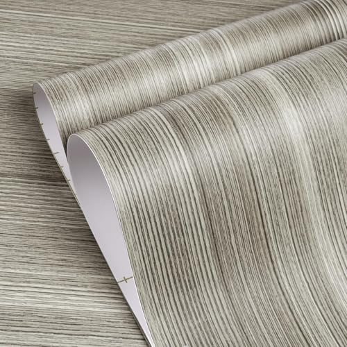 Papier peint vinyle adhesif bois clair impermeable pour etagere