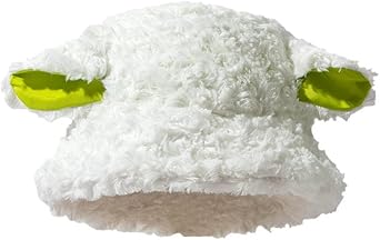 3D Sheep Ears Bucket Hats Lamb Cute Plush Winter Hat for Women Girls