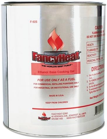 FancyHeat Ethanol Gel Chafing Fuel Refill Can, 1 Gal, Commercial Refilling Purposes Only