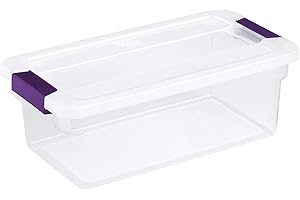 Sterilite 6 Qt ClearView Closet Storage Shoes Container