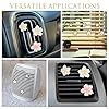 6 Pcs Flower Car Airs Vents Clips Cute Car Air Freshener Vent Clip Pink Accessories for Vehicle Interior Conditioning Decorations Women Pinks White Yellow (No Air Freshener and Fragrance Tablets) #4