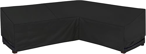 Miniatura 14 de NettyPro Funda para Banco Sofá de Dos Plazas de Patio de 58 Pulgadas, Impermeable 600D Resistente Muebles de Exterior Funda para Sofá de 2 Plazas,