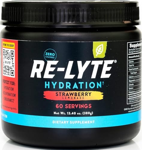 REDMOND Re-Lyte Sugar Free Electrolyte Powder Mix (Strawberry Lemonade)