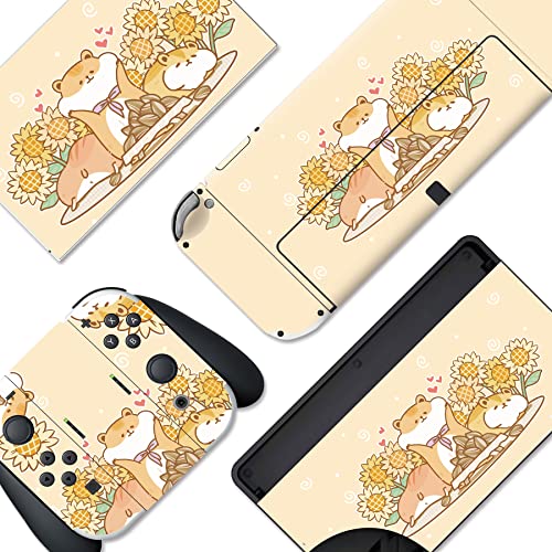 PlayVital Pegatinas Protectora para Nintendo Switch OLED Adhesivos Calcomanías para Nintendo Switch...