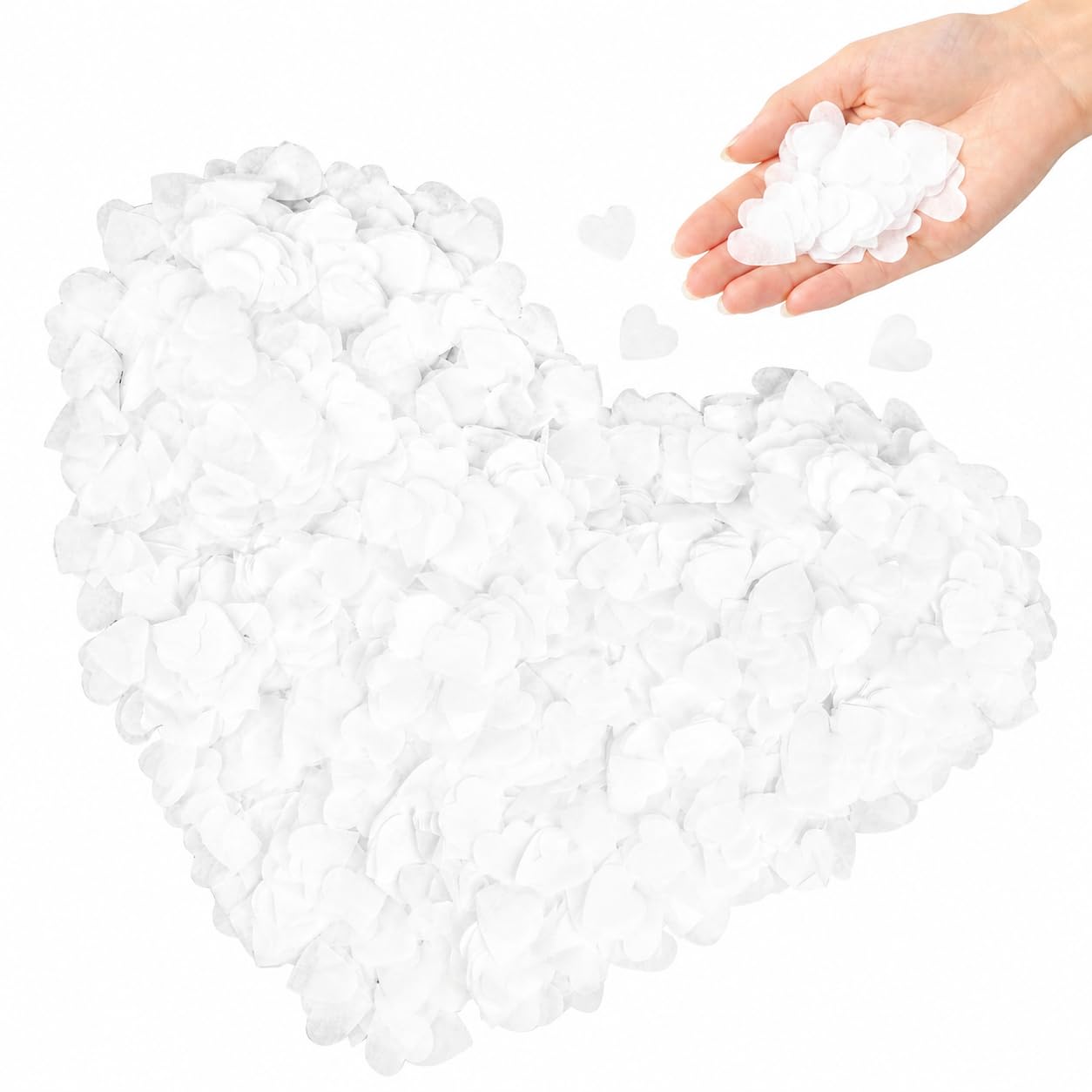 10000pcs Heart Shaped Biodegradable Confetti Wedding