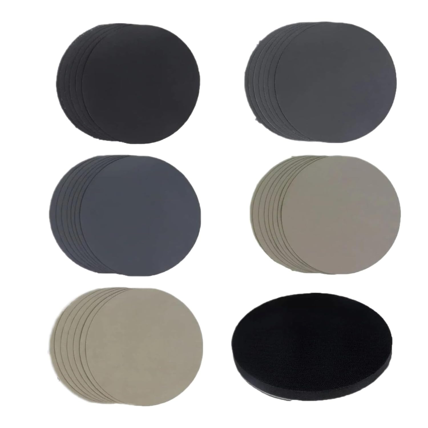 Sanding Discs Pad, 41Pcs 6 Inch 150mm Assorted Grit with Interface Pad Waterproof Hook & Loop Sandpaper