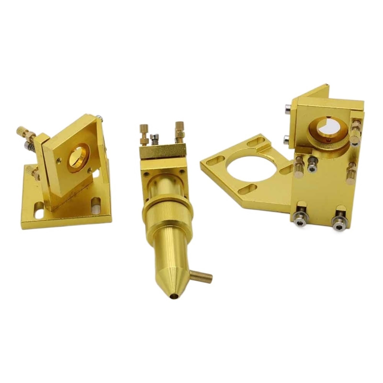 K Series:CO2 Laser Head Set for 2030 4060 K40 Laser Engraving Cutting Machine(Yellow,18-50.8_Whole Set)