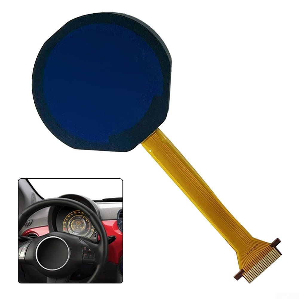 Für Fiat 500 Instrument Cluster LCD Bildschirm Display COG-VLIT1229B-01 Armaturenbrett Gauge Panel Ersatz Einheit für Auto Tacho Digital Reparatur Teil Schwarz